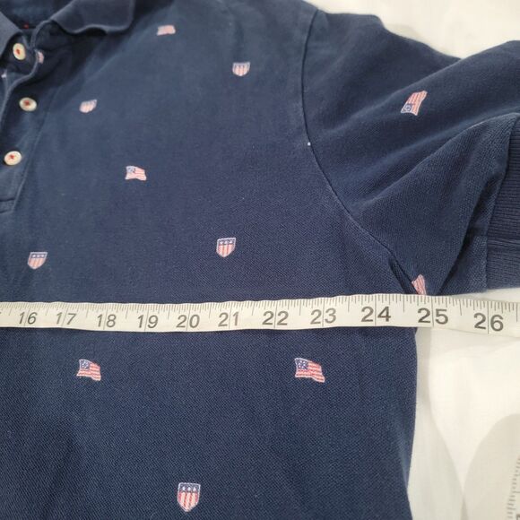 Chaps Mens Polo Shirt‎ Size XL Americana Flag Patriotic - Picture 6 of 7
